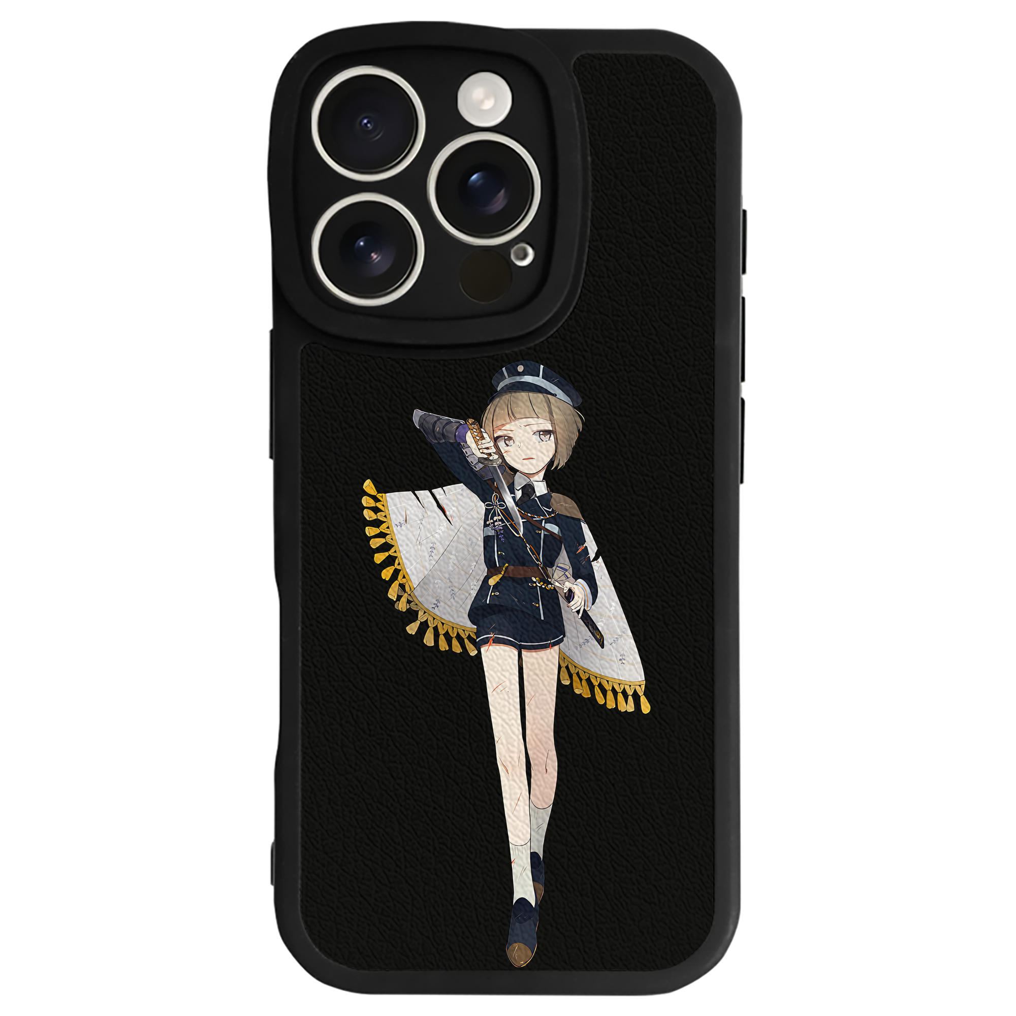 （画像用） 刀剣乱舞 Touken Ranbu 【iPhone 16シリーズ対応】シリコンスマホケース（レザー調） 材質：シリコン